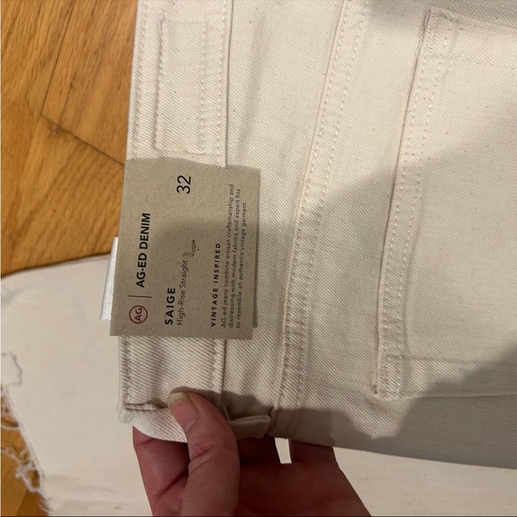 NWT AG denim high rise straight leg jeans sz 32 - Picture 4 of 8
